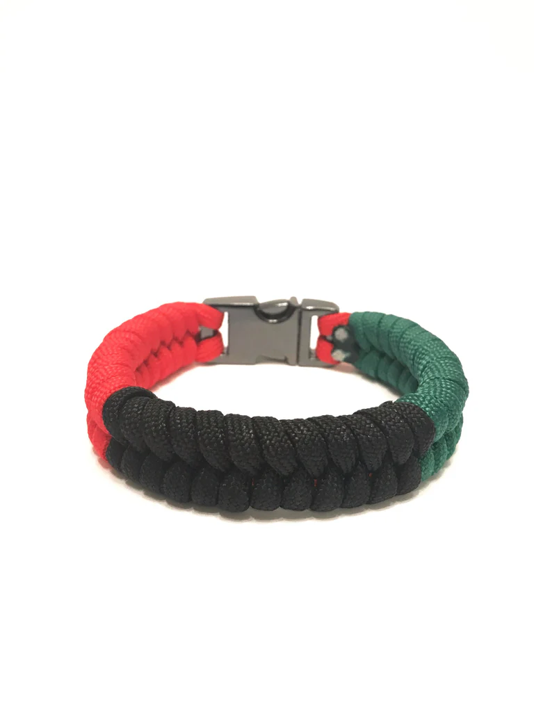 African American Flag Mens & Women Paracord Bracelet Jewelry