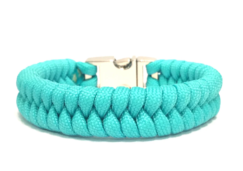 Turquoise Paracord Survival Bracelet