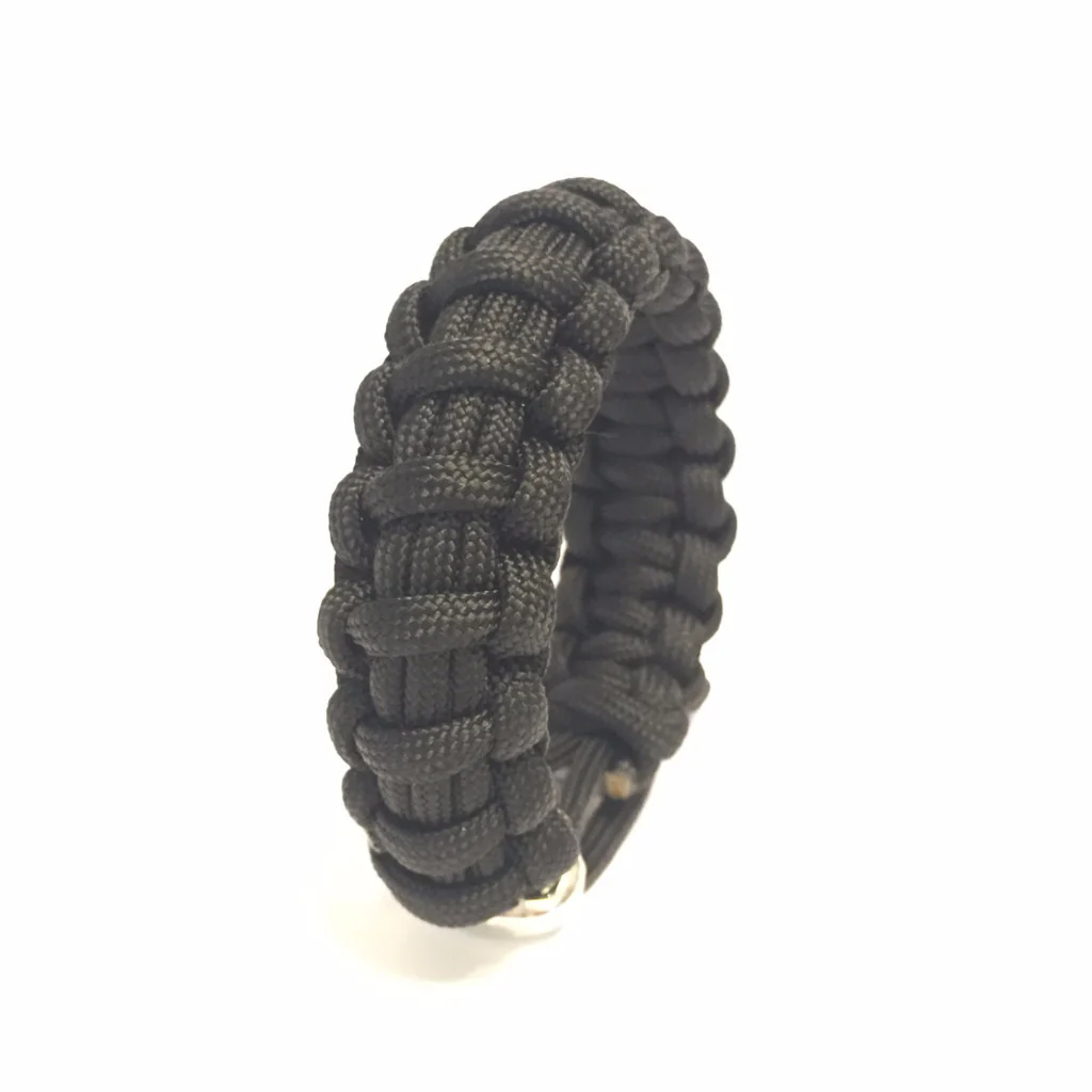 All Black Paracord Survival Bracelet